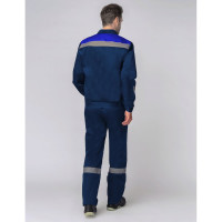 Костюм с полукомбинезоном Факел Лигор-2 СОП (ткань смесовая, 210) т.синий/васильковый 52-54; 170-176 87467853.006