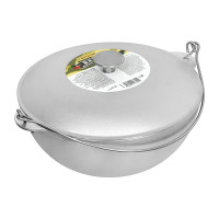 Литой алюминиевый казан с крышкой BOYSCOUT 6 л, азиатская чаша 61360