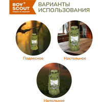 Мультитопливная лампа BOYSCOUT Летучая мышь 24.5см 61152