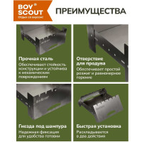 Складной мангал BOYSCOUT Компакт 61390