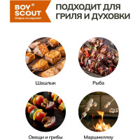 Квадратные бамбуковые шампуры BOYSCOUT 40х0.6х0.6 см, 6 шт. 61066