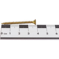 Шуруп, жёлтый цинк Крепежная техника 3,5х40 650шт 431326 БК