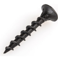 Саморез Качественный Крепеж 3,5х25 потай, крупная резьба, оксид 380 шт 0300359 КЧ