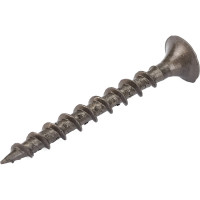 Саморез Качественный Крепеж 3,5х35 потай, крупная резьба, оксид 170 шт 0200363 КЧ