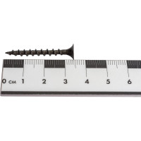 Саморез Качественный Крепеж 3,5х35 потай, крупная резьба, оксид 170 шт 0200363 КЧ