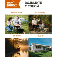 Походная миска BOYSCOUT 19.5 см, нержавеющая сталь, 1 л, 48 61113