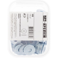 Увеличенная шайба Качественный Крепеж плоская DIN 9021 М8 130 шт 0300965 КЧ