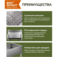 Стационарный мангал BOYSCOUT ТИТАН 61241