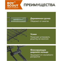Универсальная решетка-гриль BOYSCOUT 61303