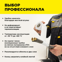 Лента для защиты термоизоляции AVIORA 75 мм, 50 м 302-158