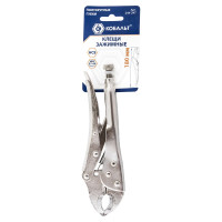 Зажимные клещи (полукруглые губки, 180 мм, подвес) КОБАЛЬТ 244-247