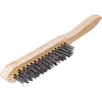 Кордщетка (ручная, 4-рядная, стальная, 290мм) КОБАЛЬТ 248-696