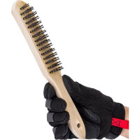 Кордщетка (ручная, 4-рядная, стальная, 290мм) КОБАЛЬТ 248-696