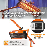 Однокассетная сушка мобильная ИК WIEDERKRAFT WDK-1A