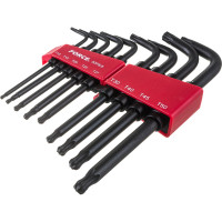 Набор торкс FORCE Г-образных удлиненных с шаром Т10-Т50, 9 предм. 5098LB