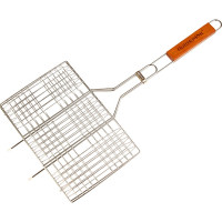 Решетка для барбекю Пикничок Альпийская, 6 секций, 330х215 мм 401-366