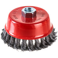 Щетка чашечная (100 мм; М14; витая 0.5 мм) для УШМ Elitech 1820.074500