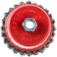 Щетка чашечная (100 мм; М14; витая 0.5 мм) для УШМ Elitech 1820.074500