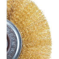 Щетка плоская (175х22.2 мм; латунированная волнистая 0.35 мм) для УШМ Elitech 1820.074900