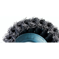 Щетка чашечная усиленная (80 мм; М14; витая 0.5 мм) для УШМ Elitech 1820.075400