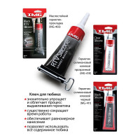 Силиконовый клей-герметик IMG прозрачный, 85г MG-410