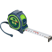 Рулетка, двухкомпонентный корпус, 5 м х 25 мм СИБРТЕХ Сапфир 32582