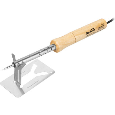 Паяльник с ручкой из дерева SPARTA 30 Вт, 220 В 913101