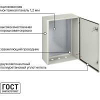Щит с монтажной панелью TDM ELECTRIC ЩМП-3-0 IP66 SQ0905-0085