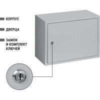 Щит с монтажной панелью ЩМП-3.4.2-0 300х400х200 TDM ELECTRIC SQ0905-1011