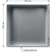 Щит с монтажной панелью ЩМП-5.5.2 IP66 500х500х200 TDM ELECTRIC SQ0905-1008