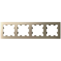 Рамка 4-м Systeme Electric (Schneider Electric) ATLAS DESIGN, универсальная, шампань, арт. ATN000504