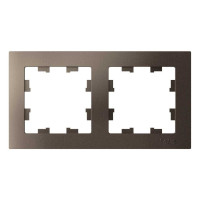 Рамка Systeme Electric (Schneider Electric) 2-постовая AtlasDesign, универсальная, мокко ATN000602