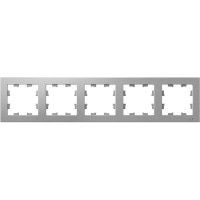 Рамка 5-м Systeme Electric (Schneider Electric) ATLAS DESIGN, универсальная, алюминий, арт. ATN000305