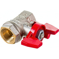 Шаровой кран RuB, 3/8" DN10 PN40, ВР-ВР, серия MILANO (S.90), бабочка S90C16