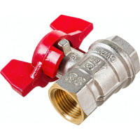 Шаровой кран RuB, 3/8" DN10 PN40, ВР-ВР, серия MILANO (S.90), бабочка S90C16