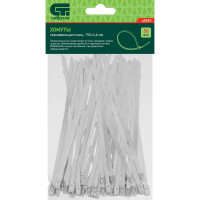 Хомуты СИБРТЕХ, 150 х 4,6 мм, нержавеющая сталь, 50 шт 45593