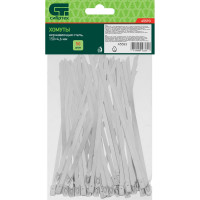 Хомуты СИБРТЕХ, 150 х 4,6 мм, нержавеющая сталь, 50 шт 45593