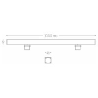 Светодиодный линейный прожектор FERON LL-889 18LED 6400К, 1000х40х48mm, 18W 85-265V, IP65 32200