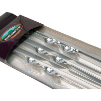 Набор плоских шампуров Пикничок, толщ 1.5мм, 60см ширина 1см, 6 штук в блистере 401-600