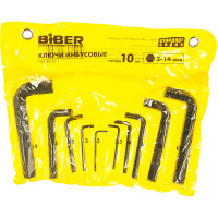 Набор имбусовых ключей 2-14мм Biber 90502 тов-085695