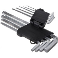 Набор имбусовых средних ключей с шариком CRV 1.5-10мм Biber 90505 тов-085698