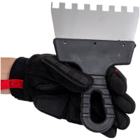 Фасадный зубчатый шпатель (150 мм, нержавеющая сталь, 10 мм) Biber 35235 тов-169786