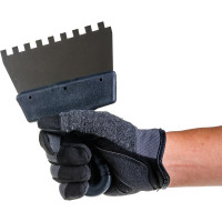 Фасадный зубчатый шпатель (150 мм, нержавеющая сталь, 8 мм) Biber 35212 тов-048246