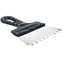 Фасадный зубчатый шпатель (150 мм, нержавеющая сталь, 8 мм) Biber 35212 тов-048246