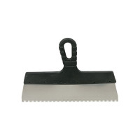 Фасадный зубчатый шпатель (300 мм, нержавеющая сталь, 6 мм) Biber 35231 тов-169782