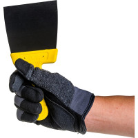 Фасадный шпатель (100 мм, нержавеющая сталь, желтая ручка) Biber МАСТЕР 35174 тов-176001