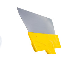 Фасадный шпатель (200 мм, нержавеющая сталь, желтая ручка) Biber МАСТЕР 35176 тов-176003