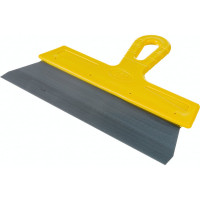 Фасадный шпатель (250 мм, нержавеющая сталь, желтая ручка) Biber МАСТЕР 35177 тов-176004