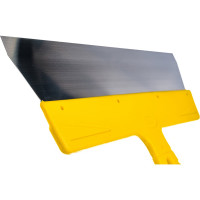 Фасадный шпатель (350 мм, нержавеющая сталь, желтая ручка) Biber МАСТЕР 35178 тов-176005