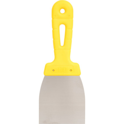 Фасадный шпатель (80 мм, нержавеющая сталь, желтая ручка) Biber МАСТЕР 35173 тов-176000